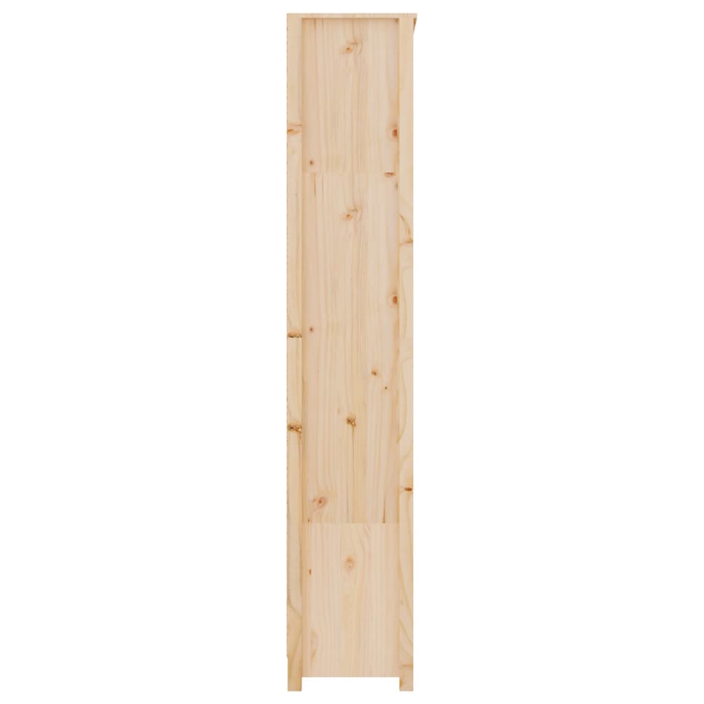 tömör fenyőfa könyvszekrény 80 x 35 x 183 cm