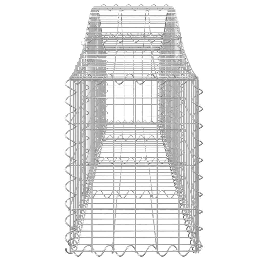 5 db íves horganyzott vas gabion kosár 200x30x40/60 cm