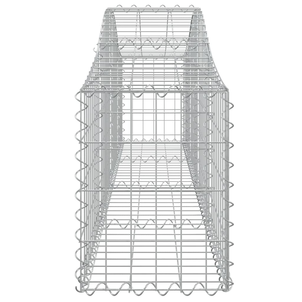 7 db íves horganyzott vas gabion kosár 200x30x40/60 cm