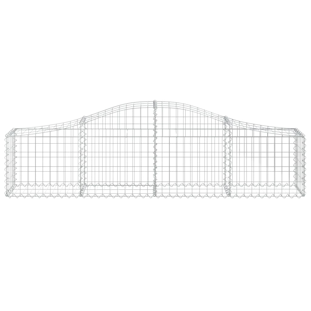 11 db íves horganyzott vas gabion kosár 200x30x40/60 cm