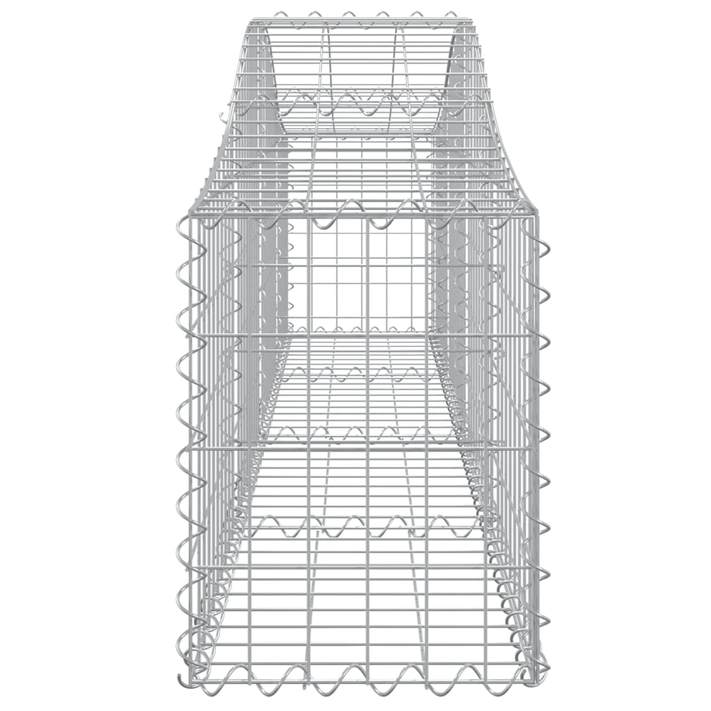 11 db íves horganyzott vas gabion kosár 200x30x40/60 cm