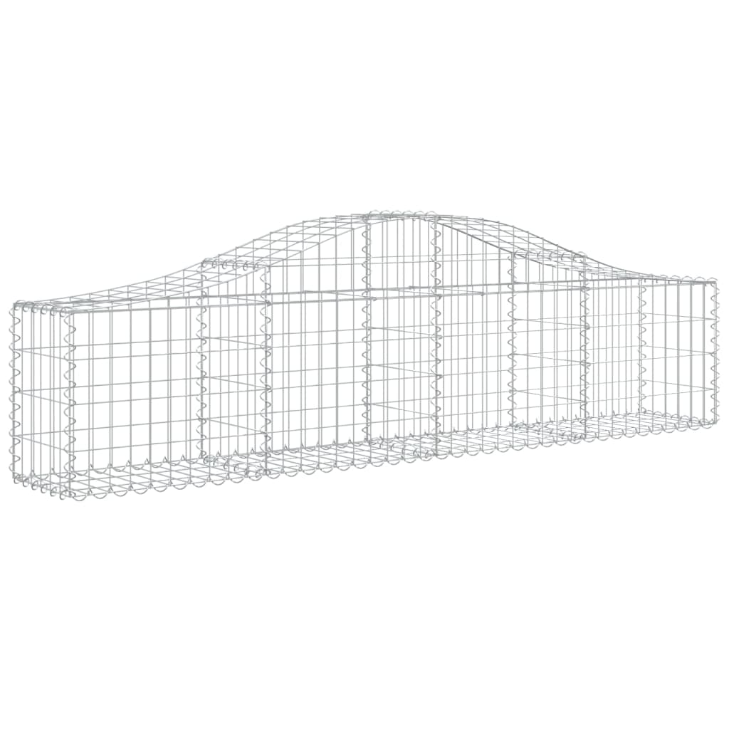 13 db íves horganyzott vas gabion kosár 200x30x40/60 cm