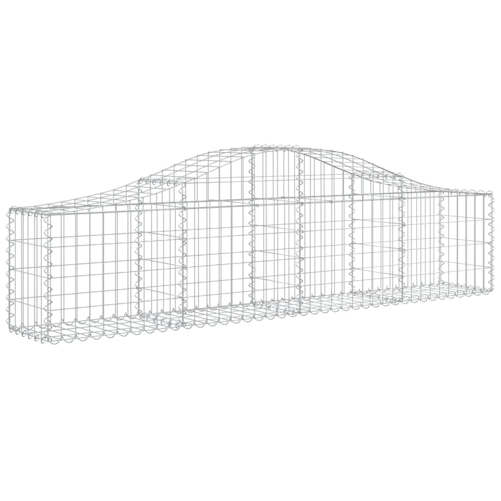14 db íves horganyzott vas gabion kosár 200x30x40/60 cm
