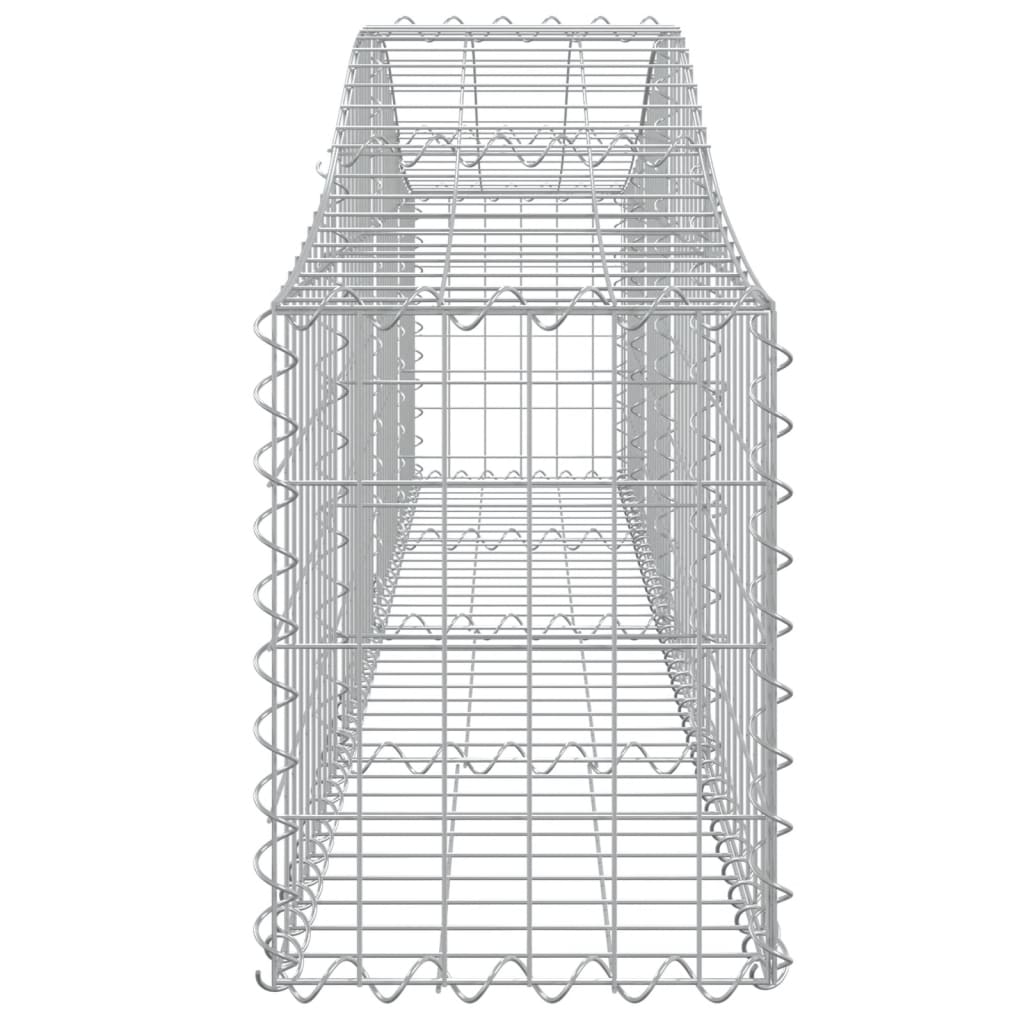 14 db íves horganyzott vas gabion kosár 200x30x40/60 cm