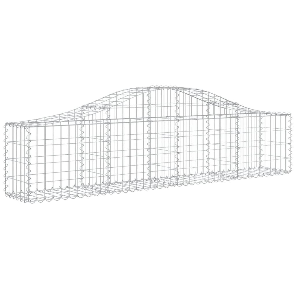 18 db íves horganyzott vas gabion kosár 200x30x40/60 cm