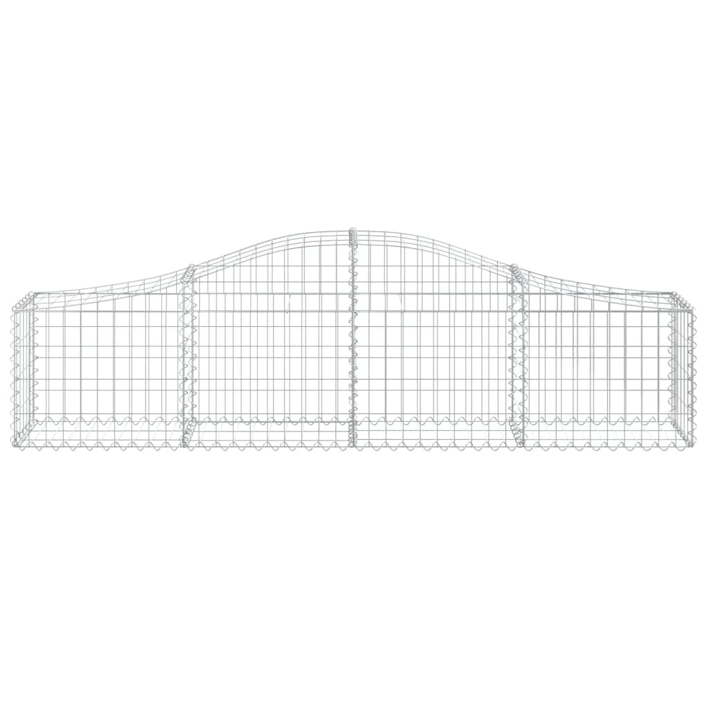 18 db íves horganyzott vas gabion kosár 200x30x40/60 cm