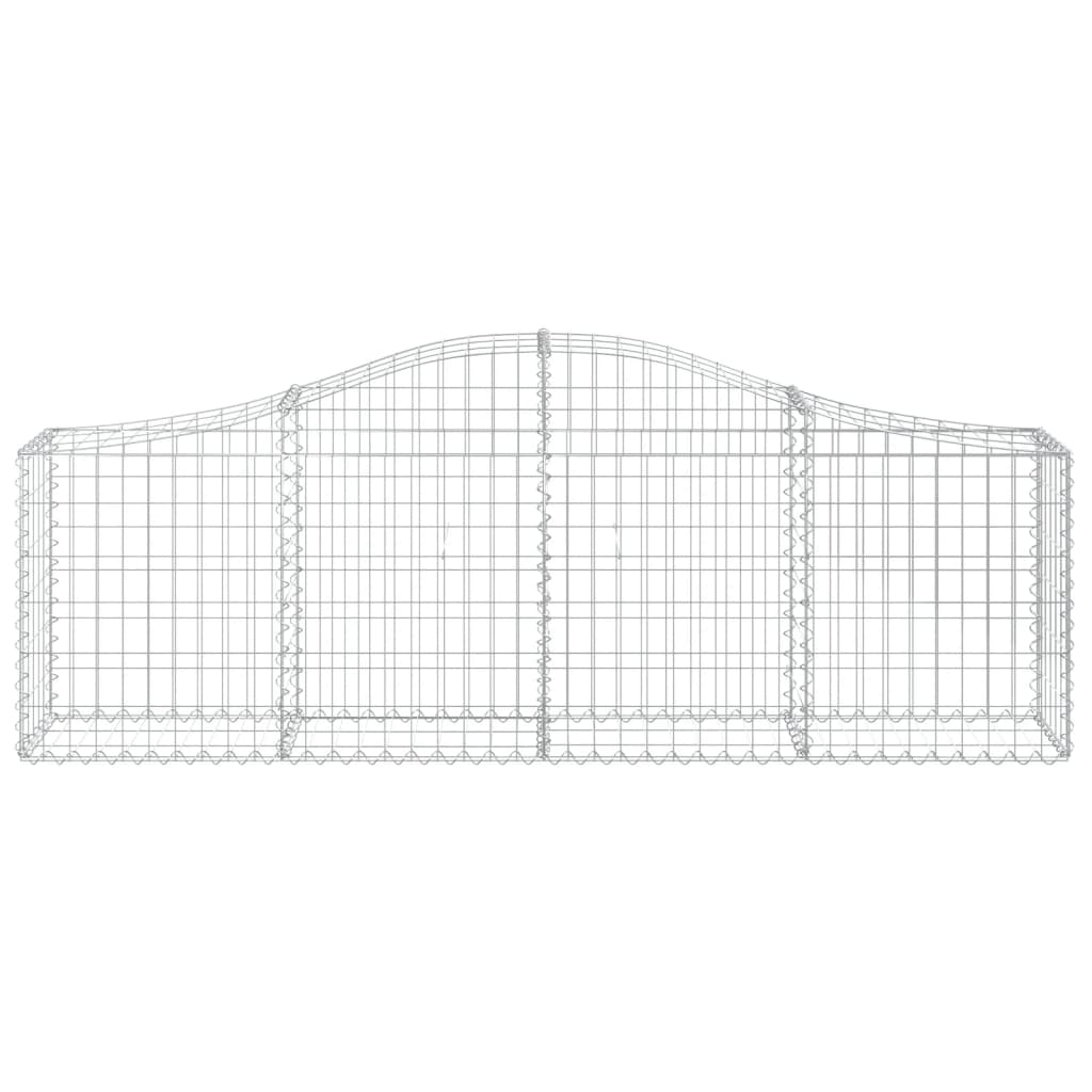 15 db íves horganyzott vas gabion kosár 200x30x60/80 cm