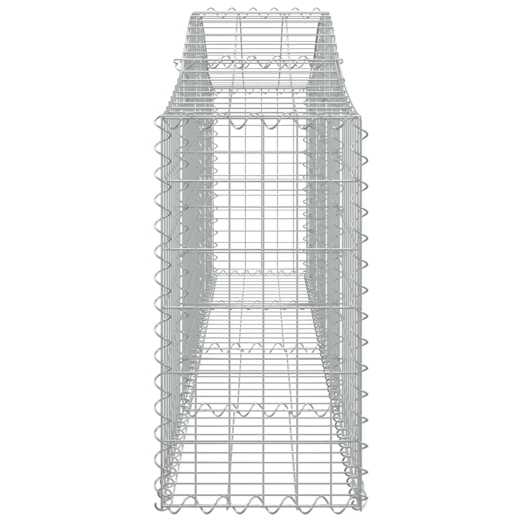 15 db íves horganyzott vas gabion kosár 200x30x60/80 cm