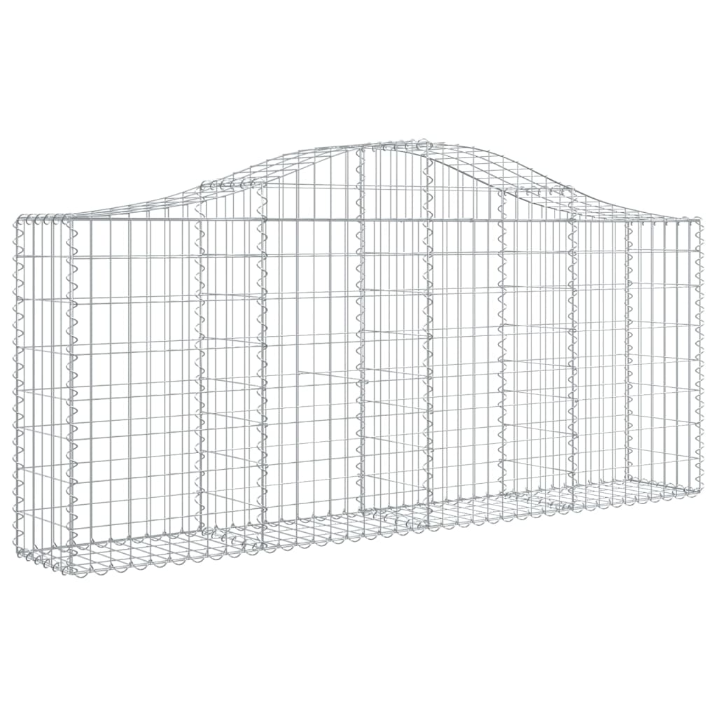 11 db íves horganyzott vas gabion kosár 200x30x80/100 cm