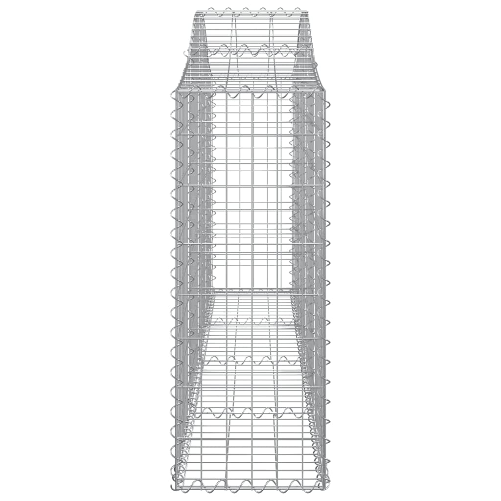 11 db íves horganyzott vas gabion kosár 200x30x80/100 cm