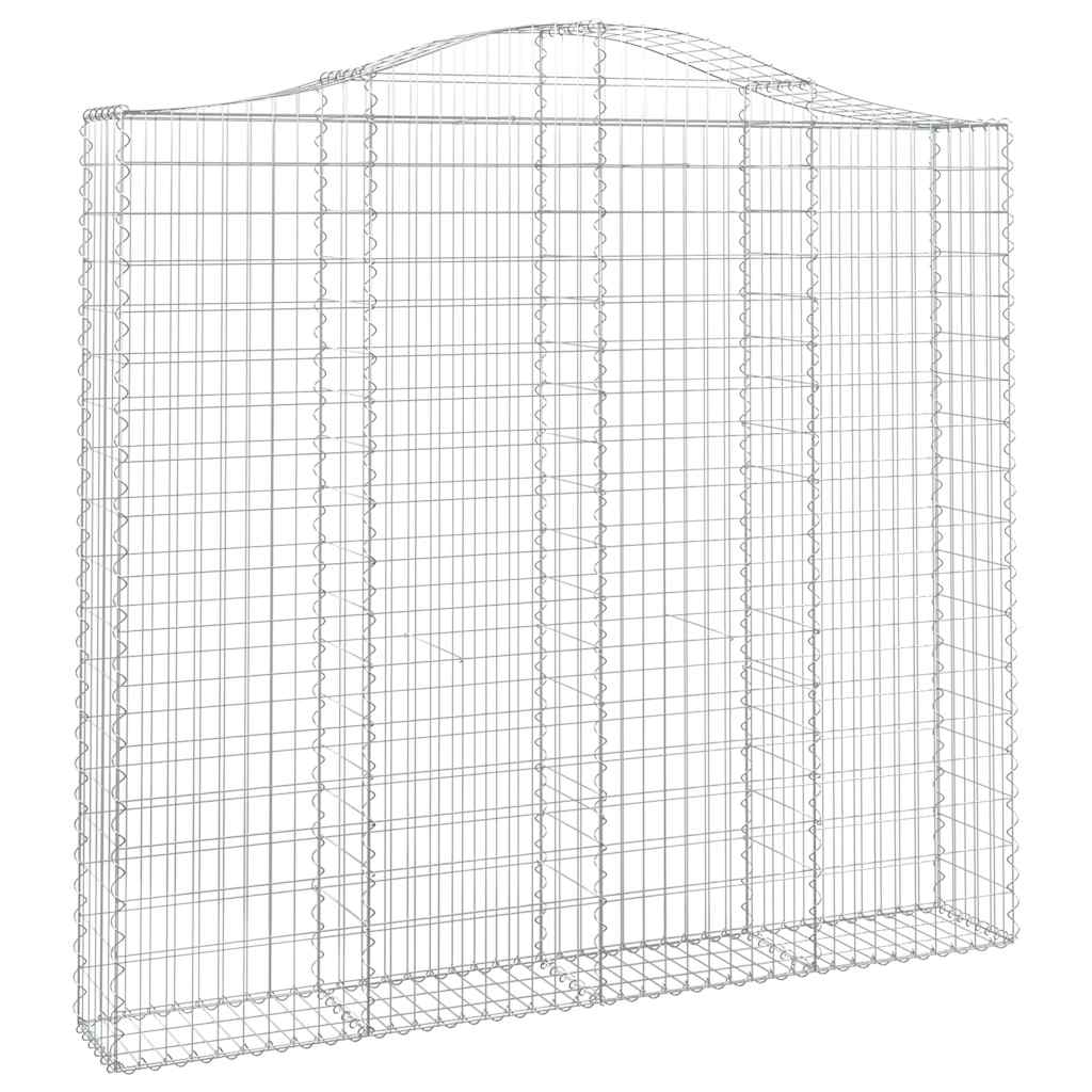3 db íves horganyzott vas gabion kosár 200x30x180/200 cm