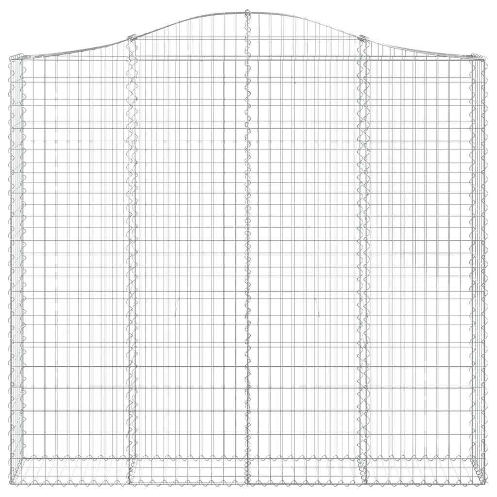 3 db íves horganyzott vas gabion kosár 200x30x180/200 cm