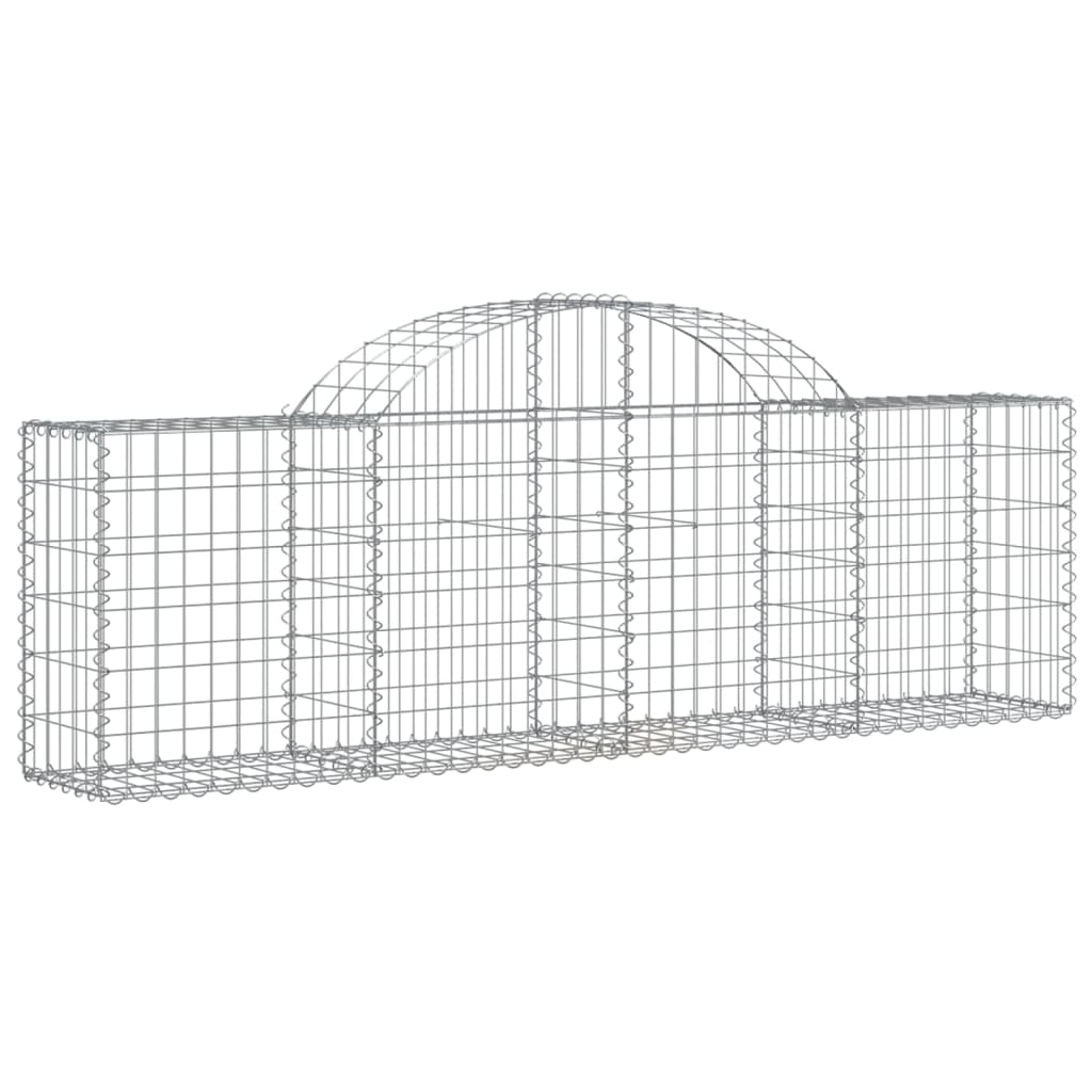 40 db íves horganyzott vas gabion kosár 200x30x60/80 cm
