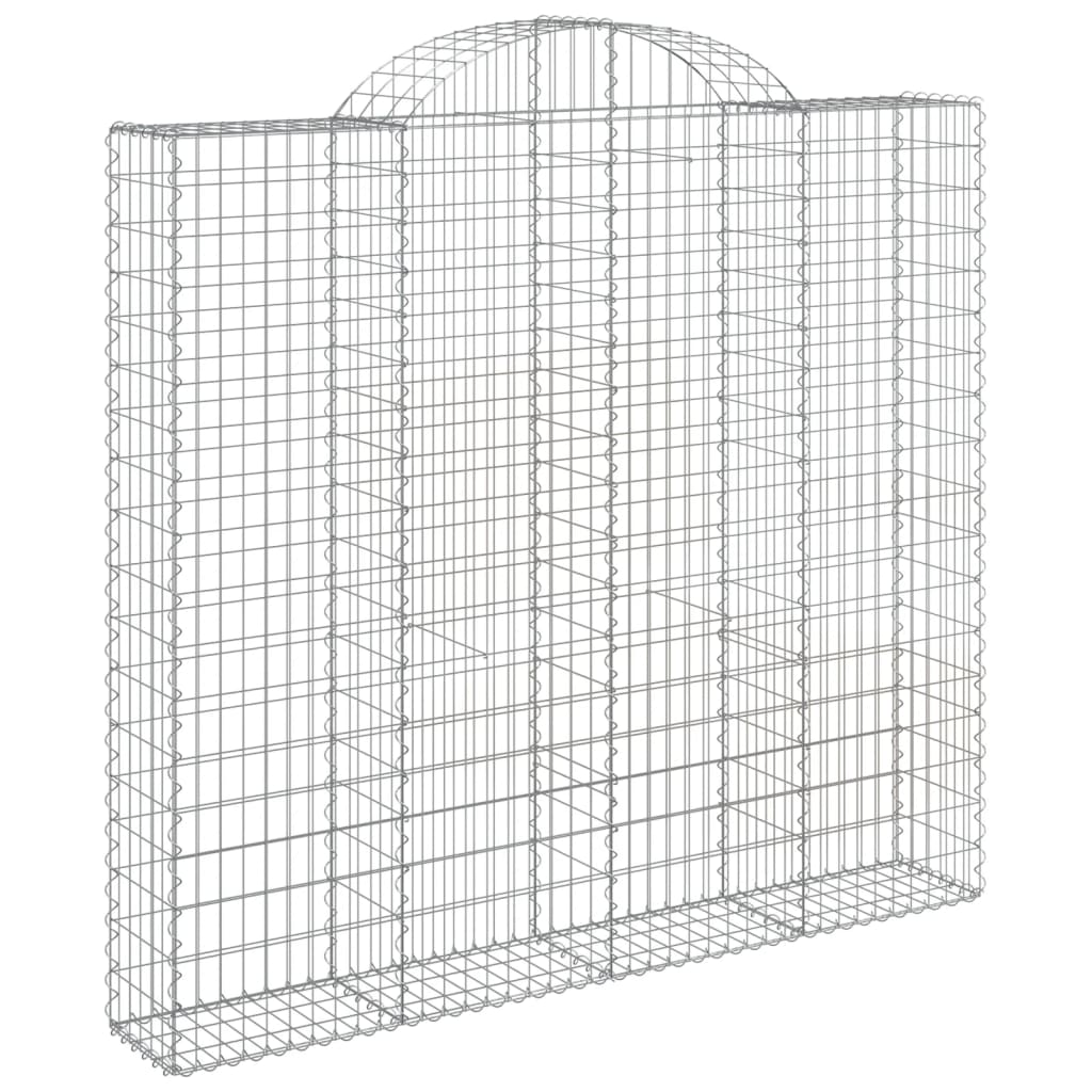 5 db íves horganyzott vas gabion kosár 200x50x180/200 cm