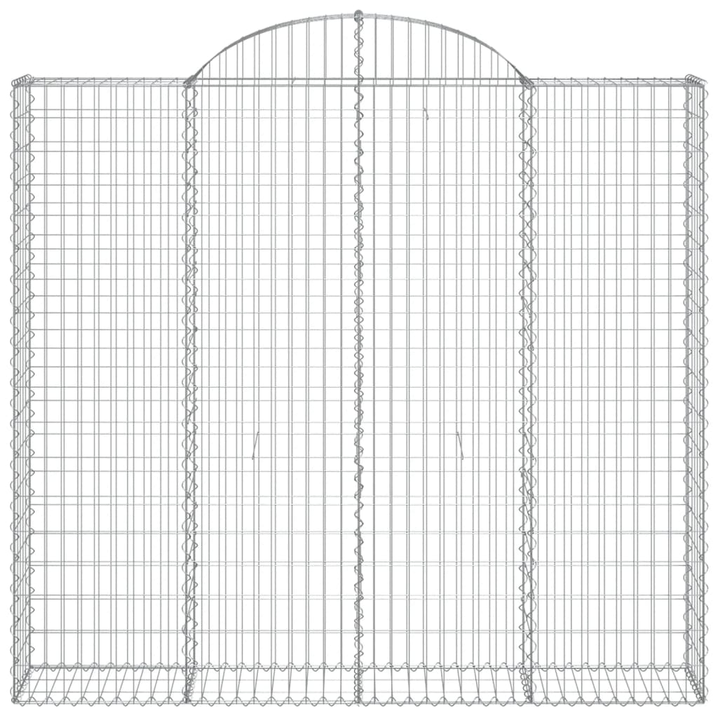 5 db íves horganyzott vas gabion kosár 200x50x180/200 cm