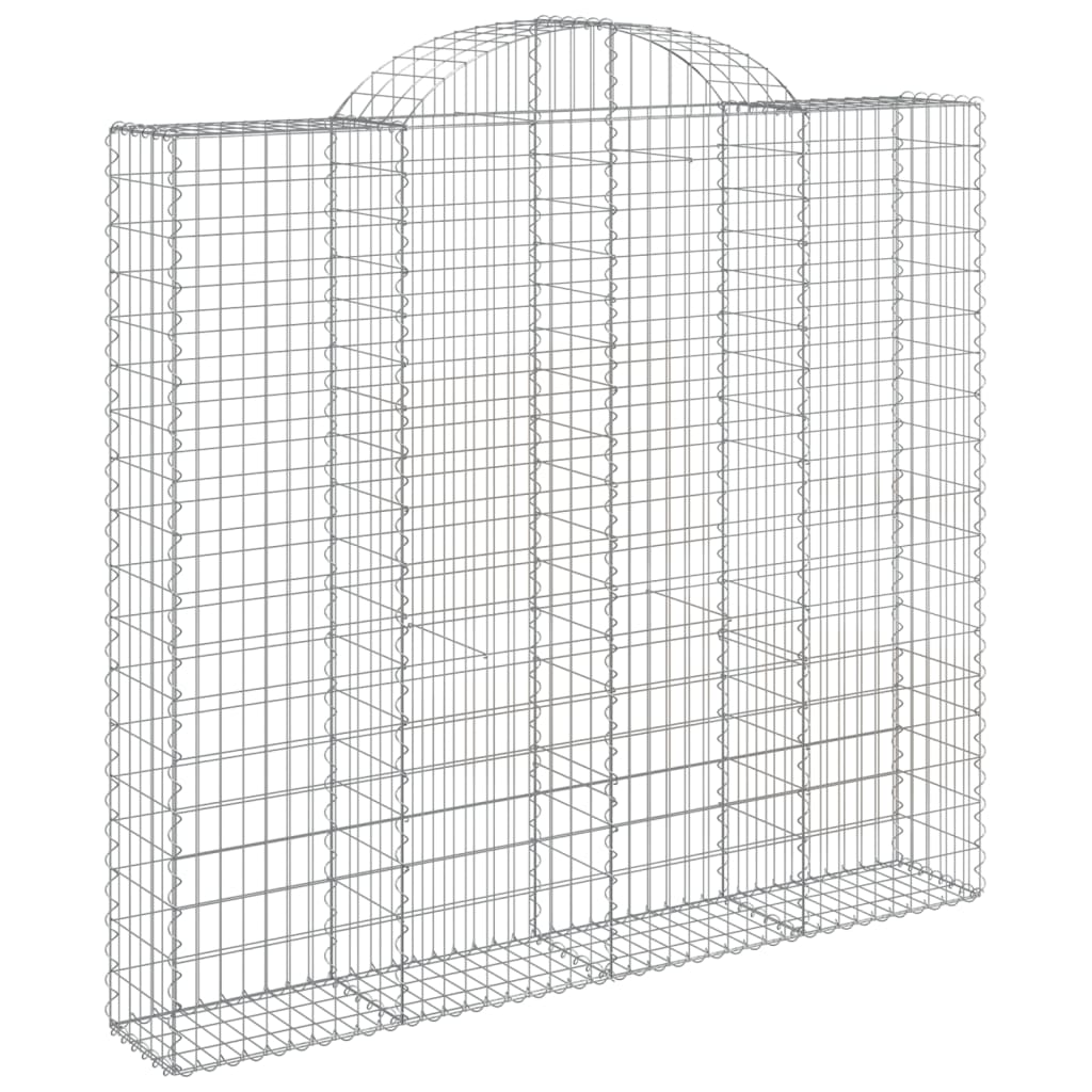 6 db íves horganyzott vas gabion kosár 200x50x180/200 cm