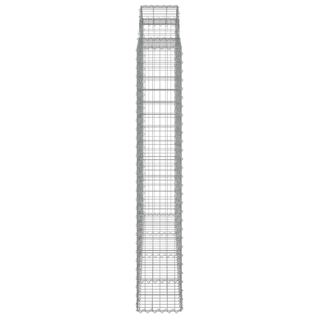 6 db íves horganyzott vas gabion kosár 200x50x180/200 cm