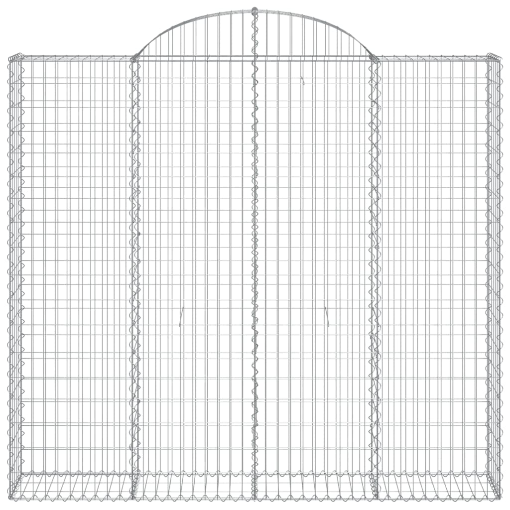 7 db íves horganyzott vas gabion kosár 200x50x180/200 cm
