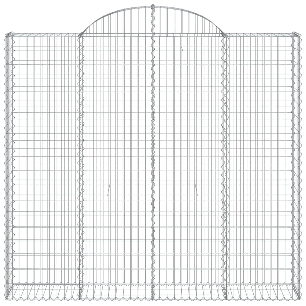 8 db íves horganyzott vas gabion kosár 200x50x180/200 cm