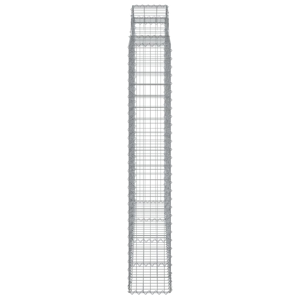 8 db íves horganyzott vas gabion kosár 200x50x180/200 cm