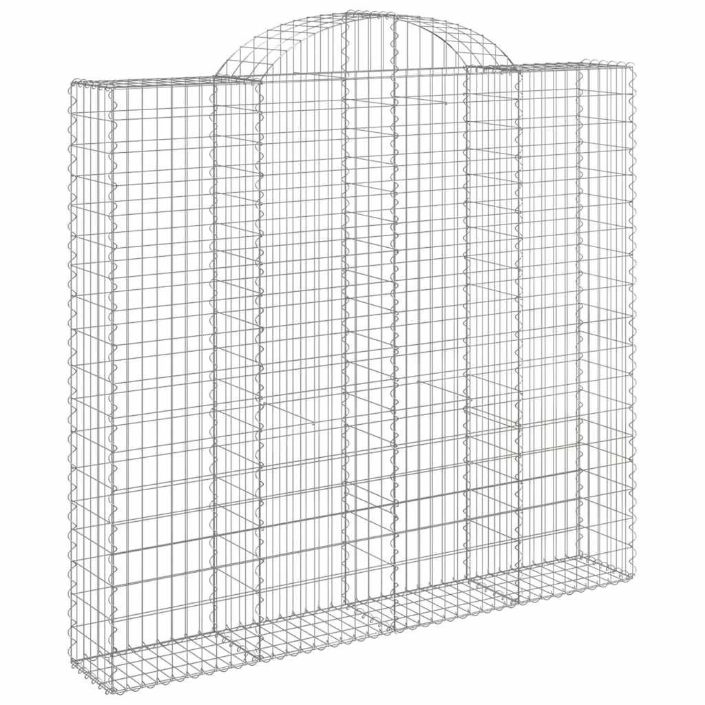 9 db íves horganyzott vas gabion kosár 200x50x180/200 cm