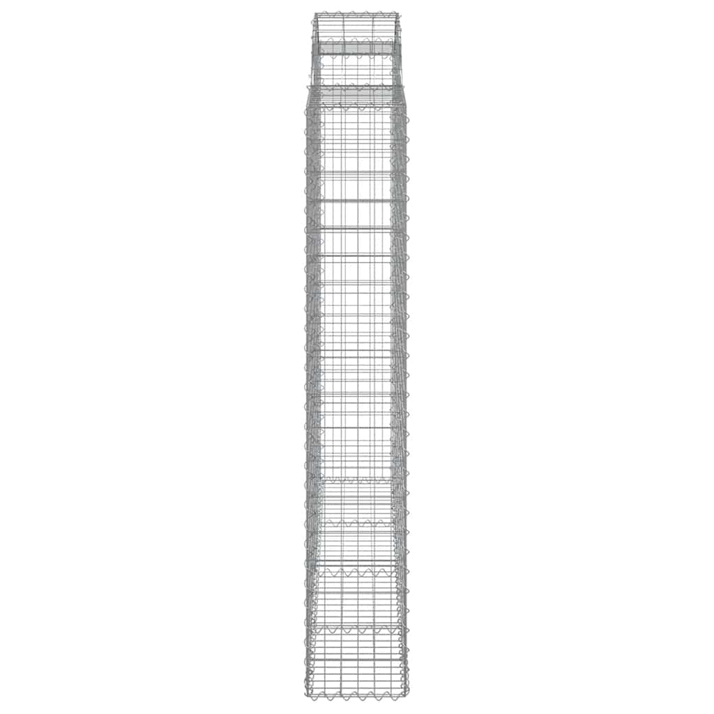 9 db íves horganyzott vas gabion kosár 200x50x180/200 cm