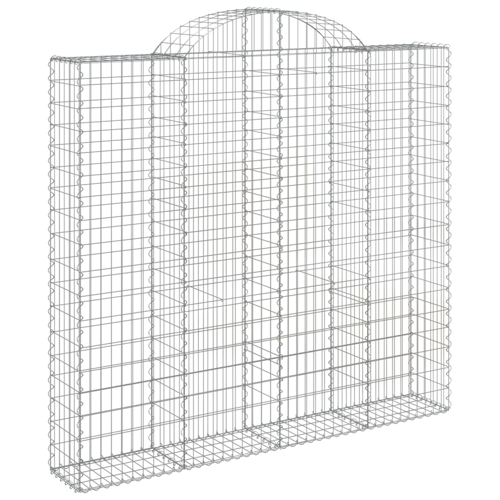 10 db íves horganyzott vas gabion kosár 200x50x180/200 cm