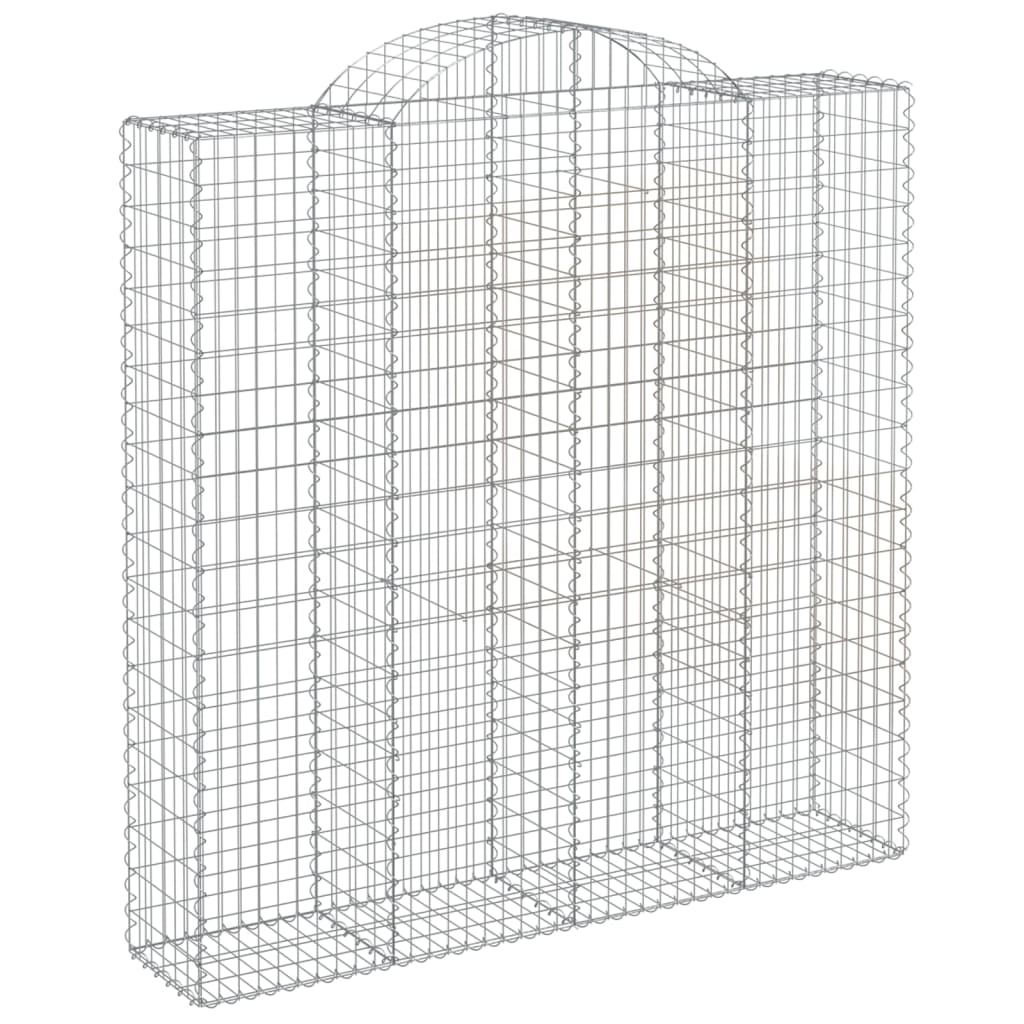 3 db íves horganyzott vas gabion kosár 200x50x200/220 cm