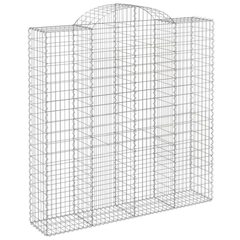 9 db íves horganyzott vas gabion kosár 200x50x200/220 cm