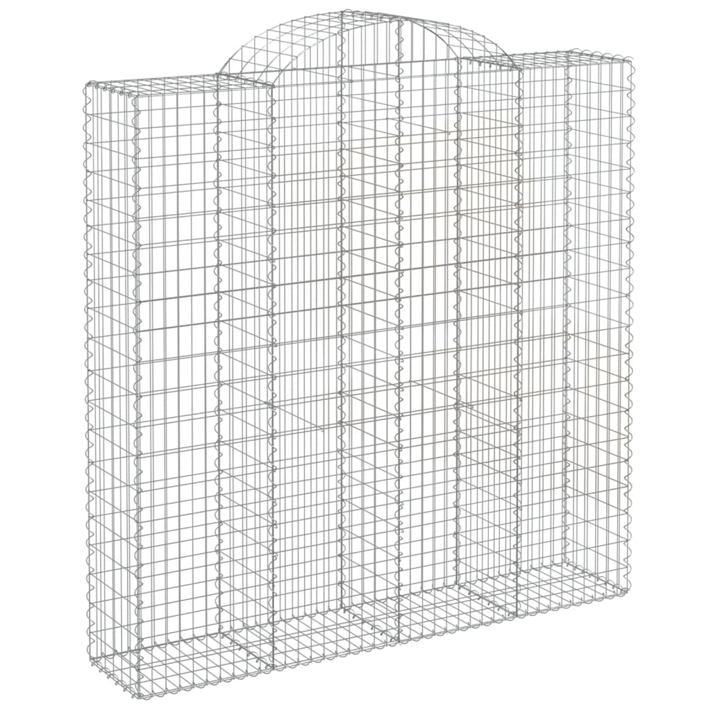 10 db íves horganyzott vas gabion kosár 200x50x200/220 cm