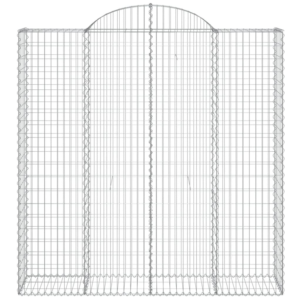 10 db íves horganyzott vas gabion kosár 200x50x200/220 cm