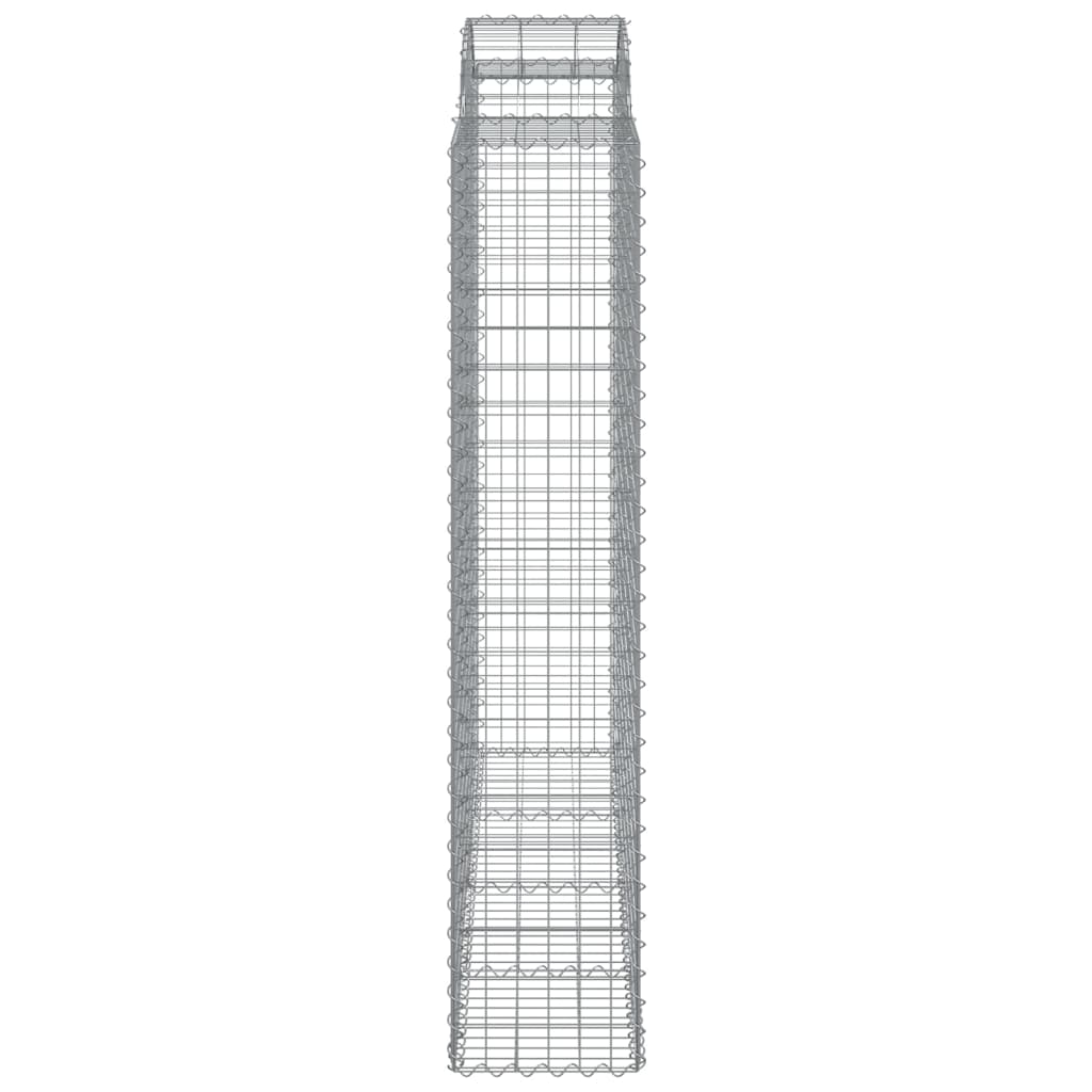 10 db íves horganyzott vas gabion kosár 200x50x200/220 cm