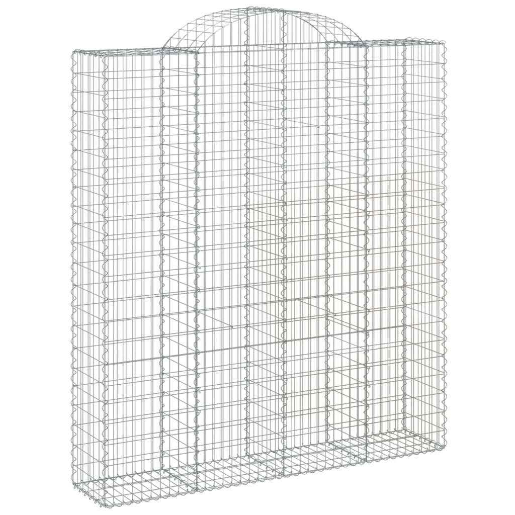 3 db íves horganyzott vas gabion kosár 200x50x220/240 cm