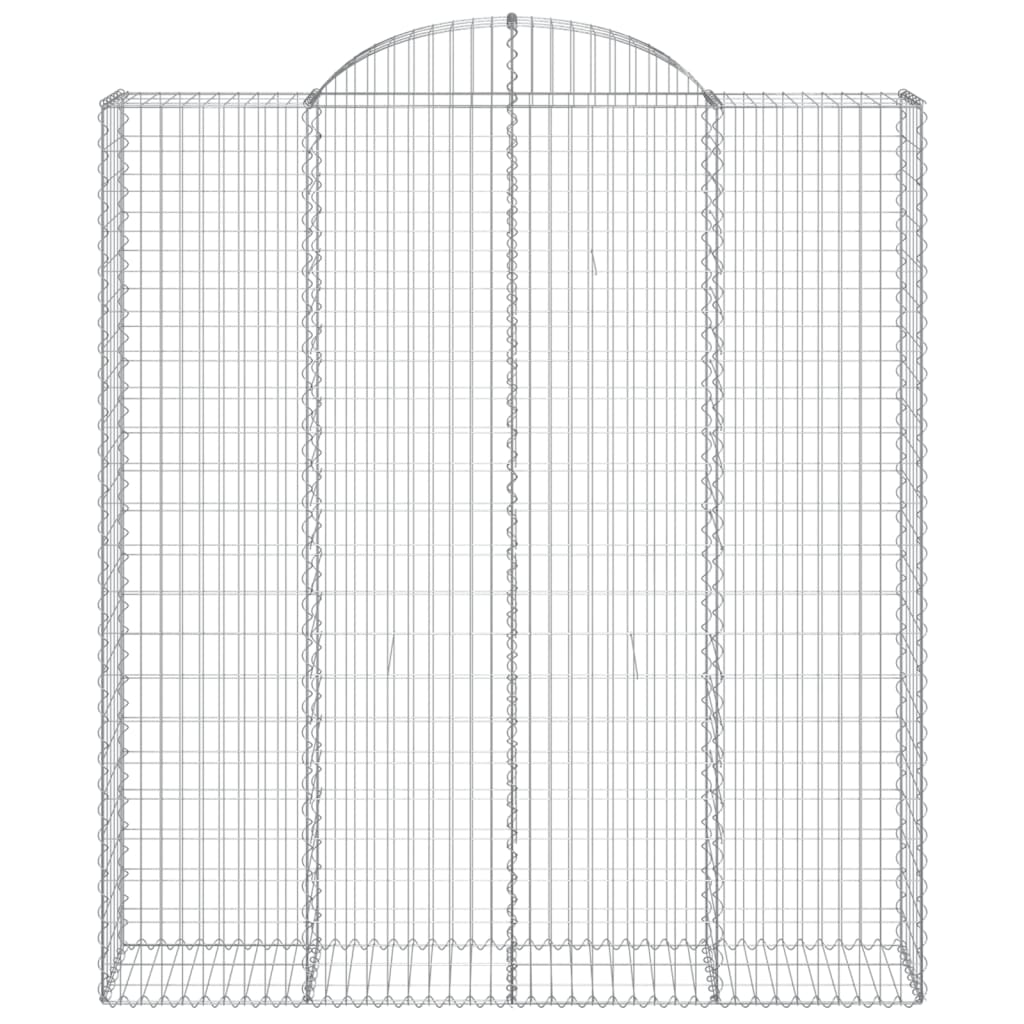 7 db íves horganyzott vas gabion kosár 200x50x220/240 cm