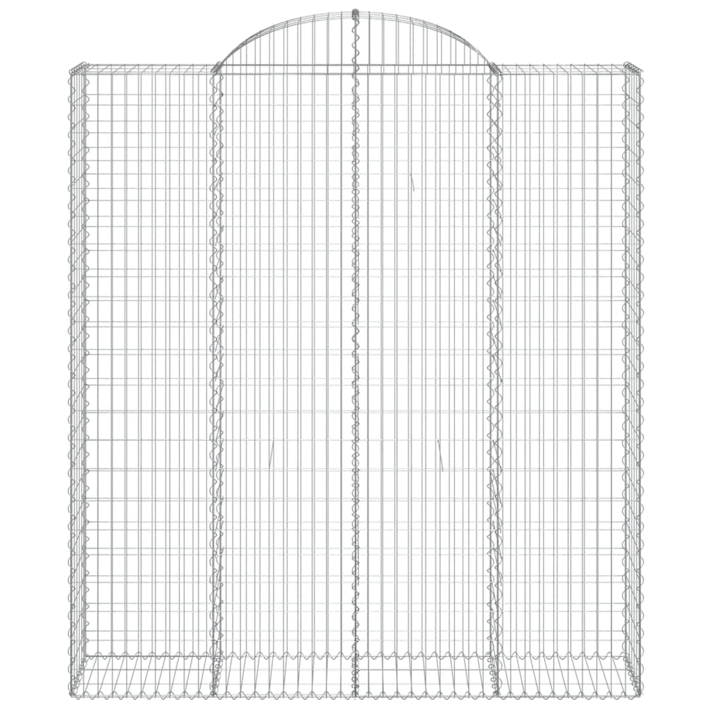 8 db íves horganyzott vas gabion kosár 200x50x220/240 cm