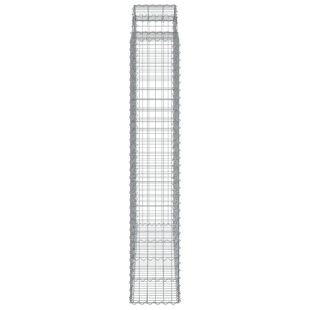 11 db íves horganyzott vas gabion kosár 200x50x220/240 cm