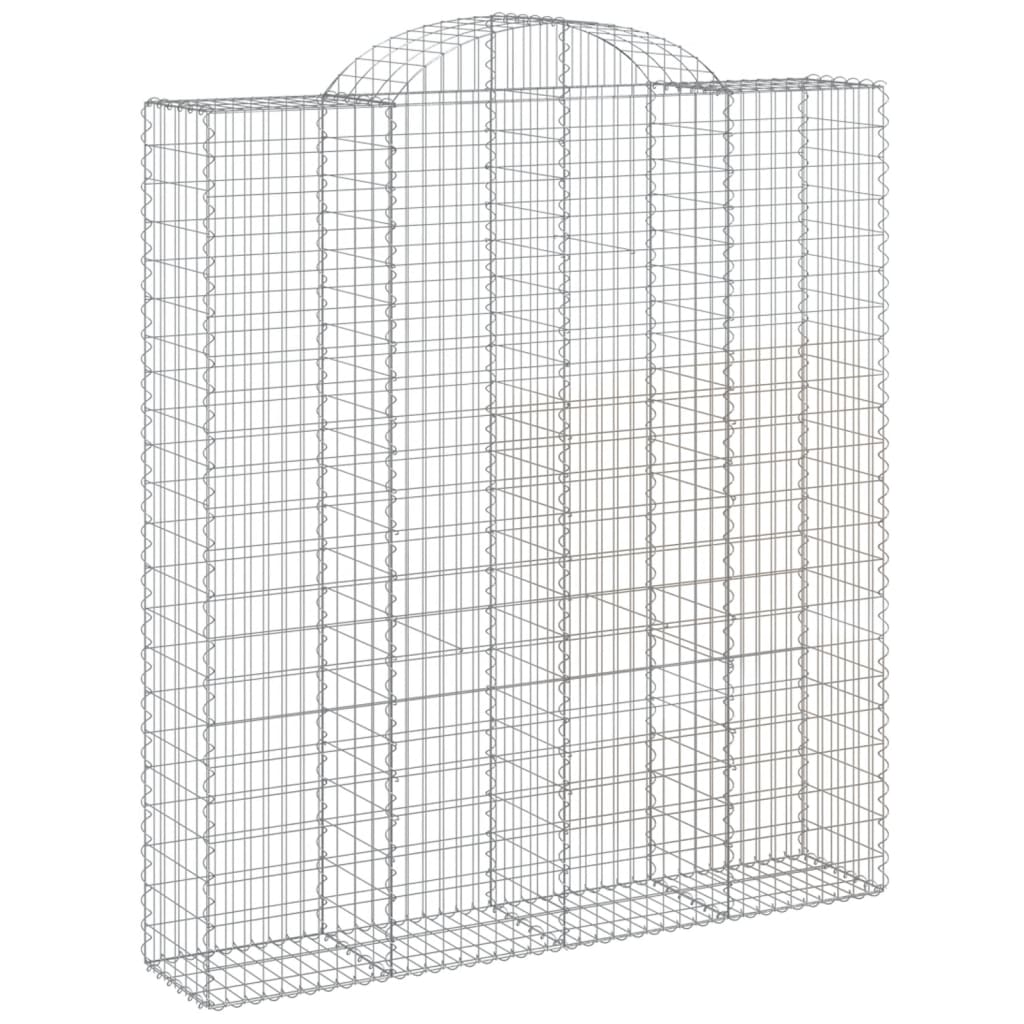 12 db íves horganyzott vas gabion kosár 200x50x220/240 cm