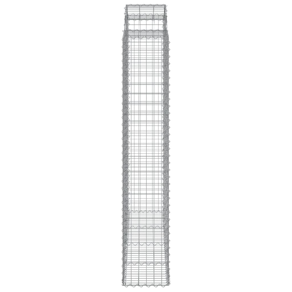 13 db íves horganyzott vas gabion kosár 200x50x220/240 cm
