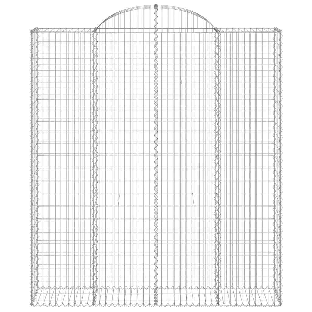 20 db íves horganyzott vas gabion kosár 200x50x220/240 cm
