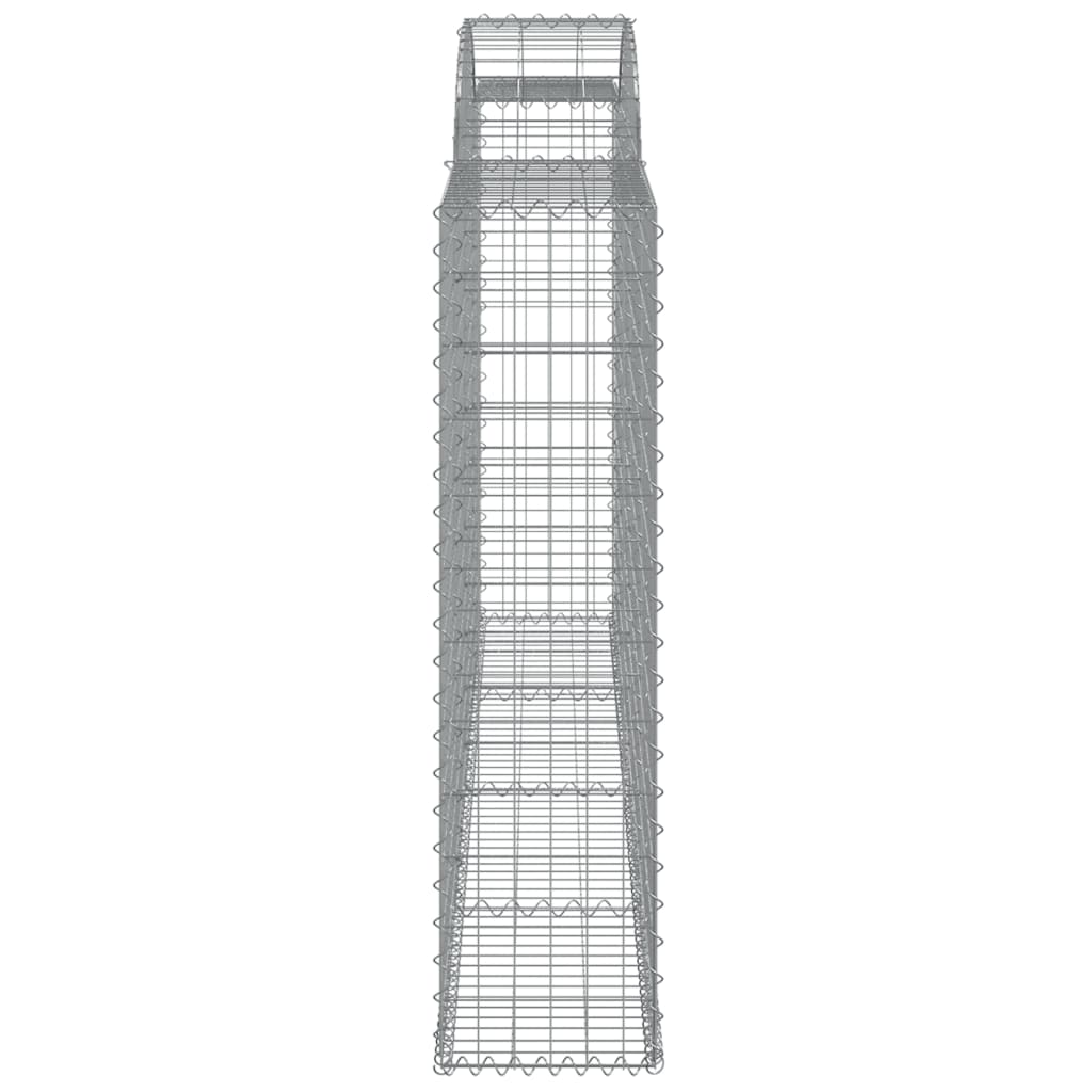 5 db íves horganyzott vas gabion kosár 300x30x120/140 cm