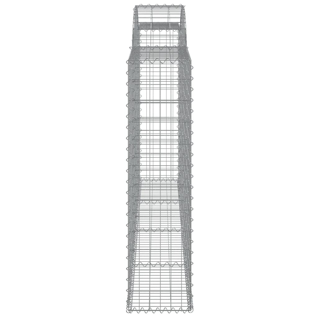 7 db íves horganyzott vas gabion kosár 300x30x120/140 cm