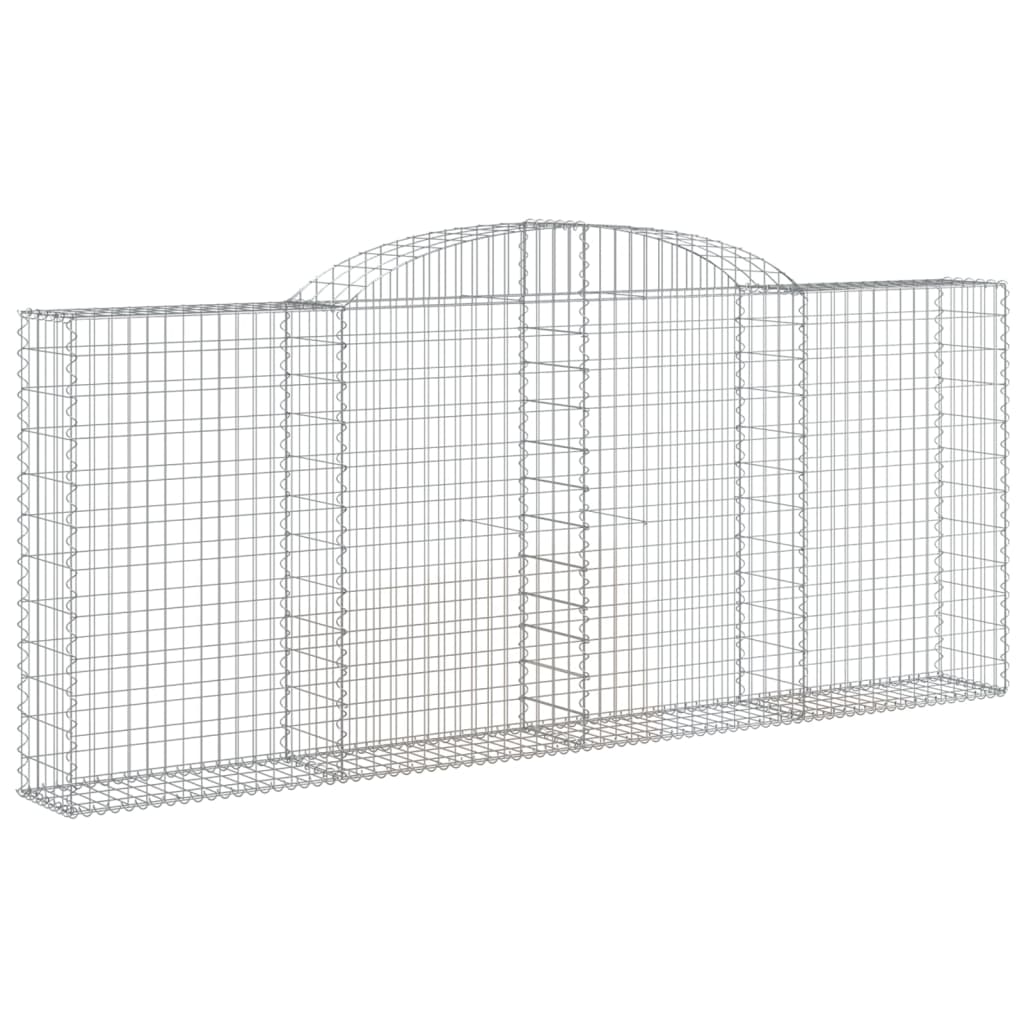 11 db íves horganyzott vas gabion kosár 300x30x120/140 cm
