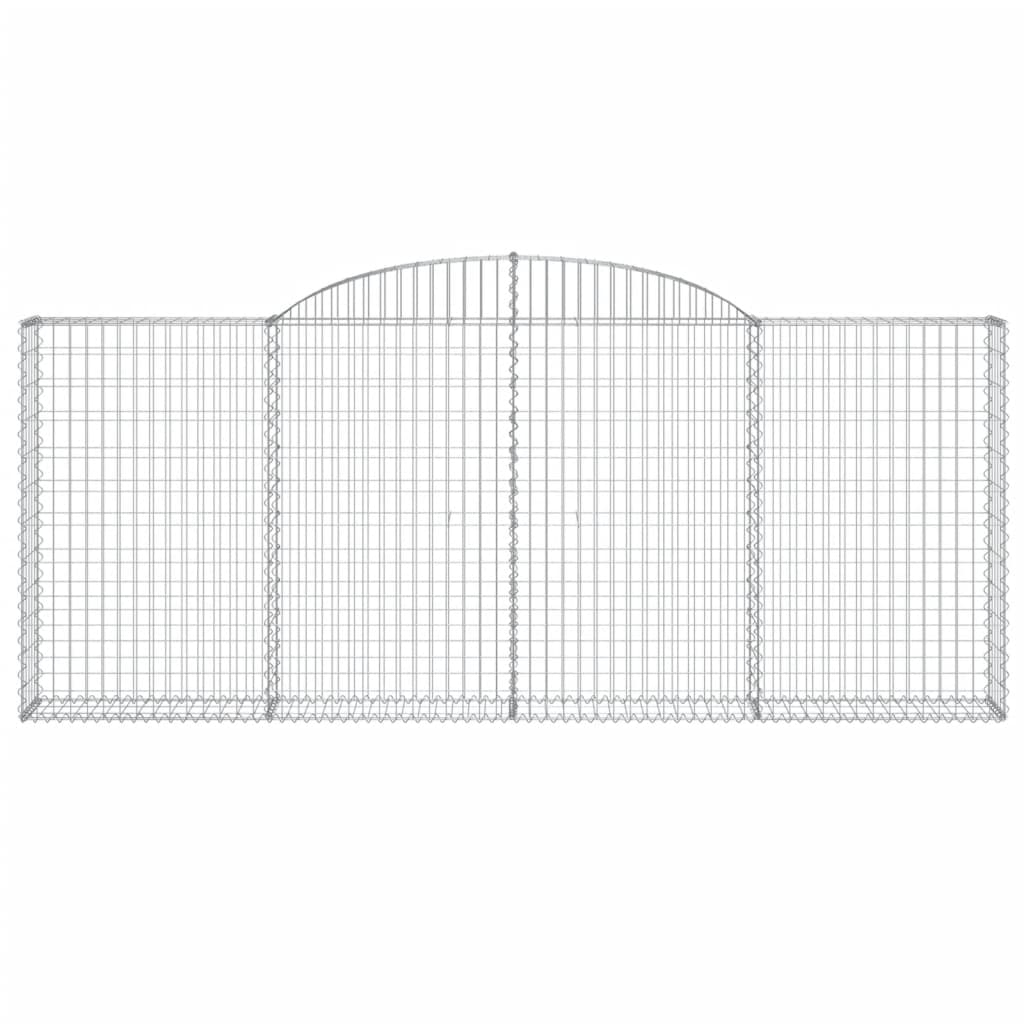 12 db íves horganyzott vas gabion kosár 300x30x120/140 cm