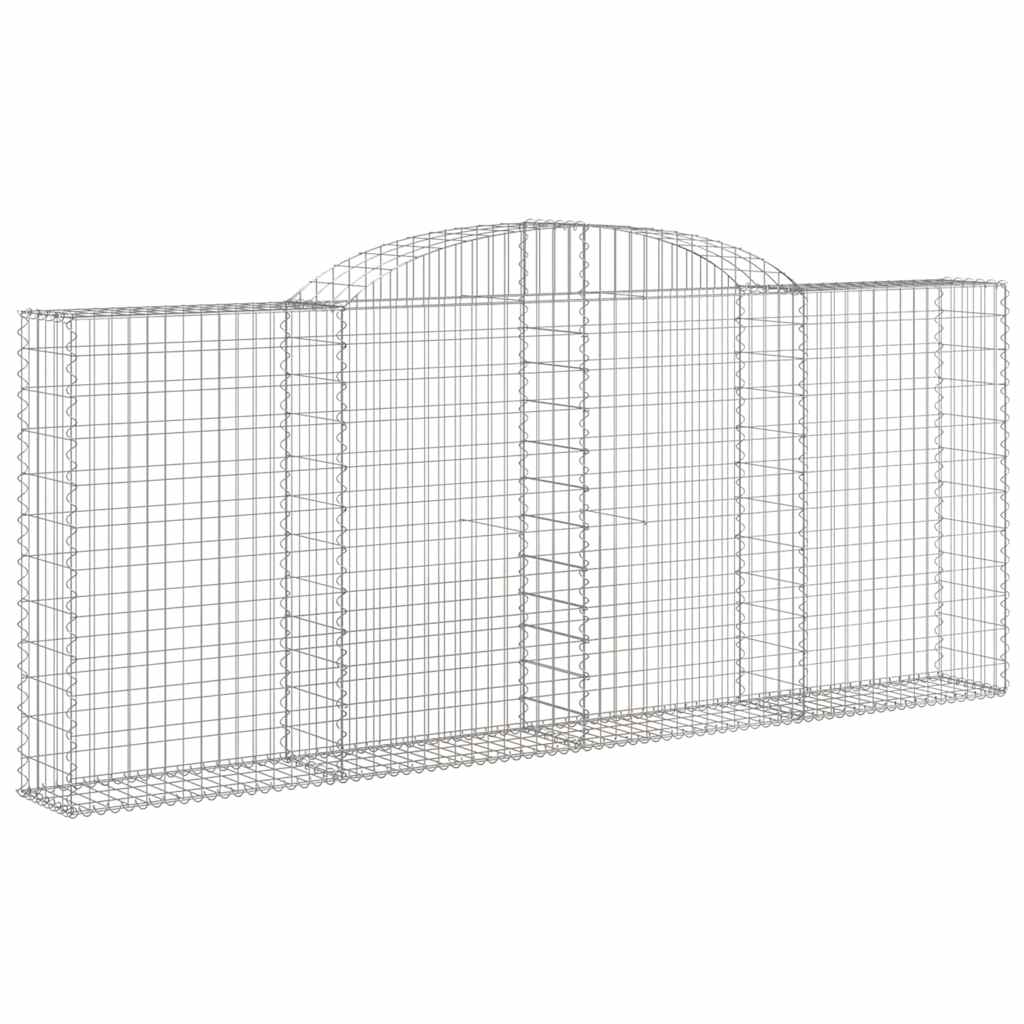 20 db íves horganyzott vas gabion kosár 300x30x120/140 cm