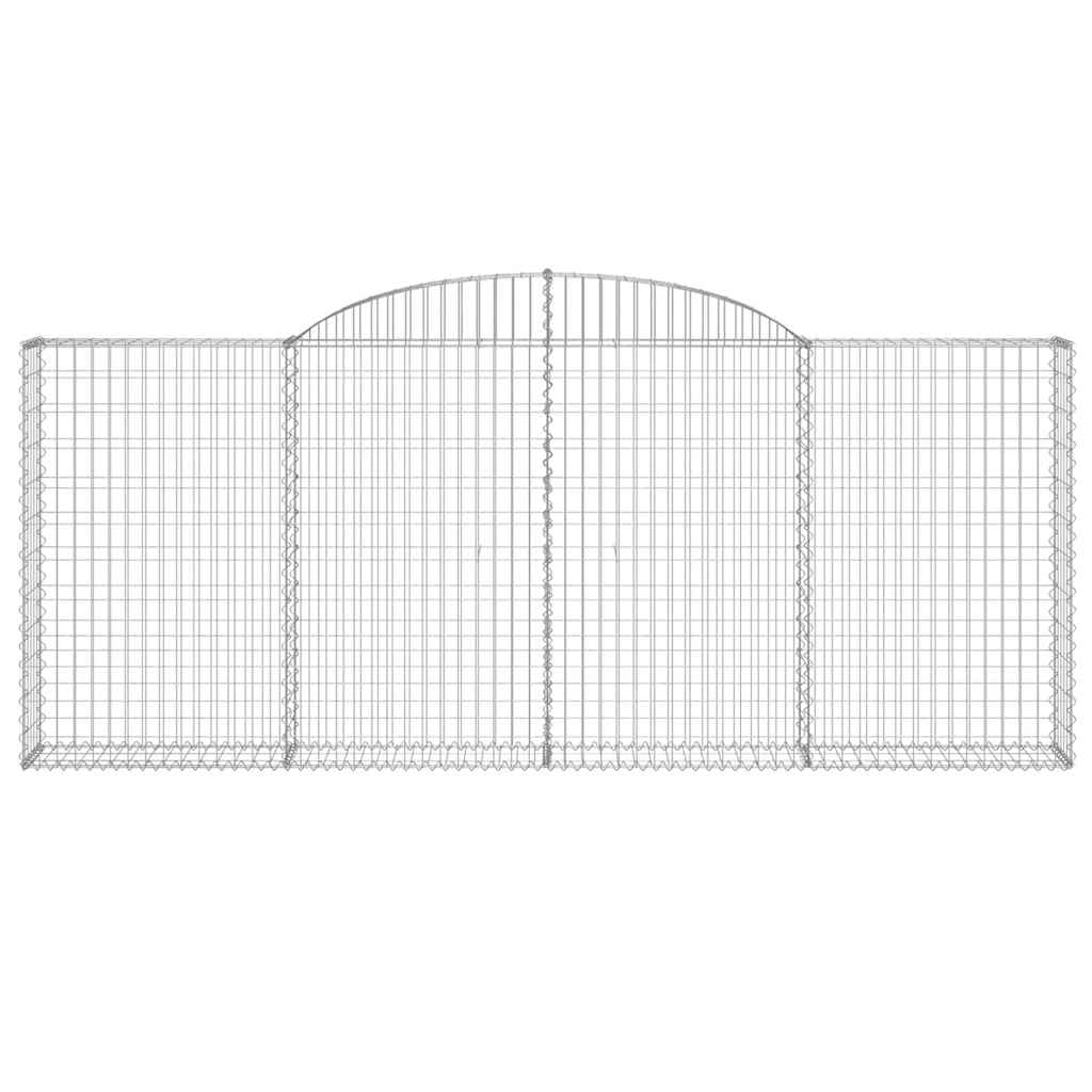 20 db íves horganyzott vas gabion kosár 300x30x120/140 cm