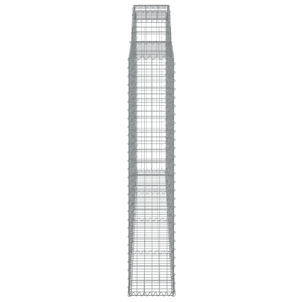 3 db íves horganyzott vas gabion kosár 300x30x160/180 cm