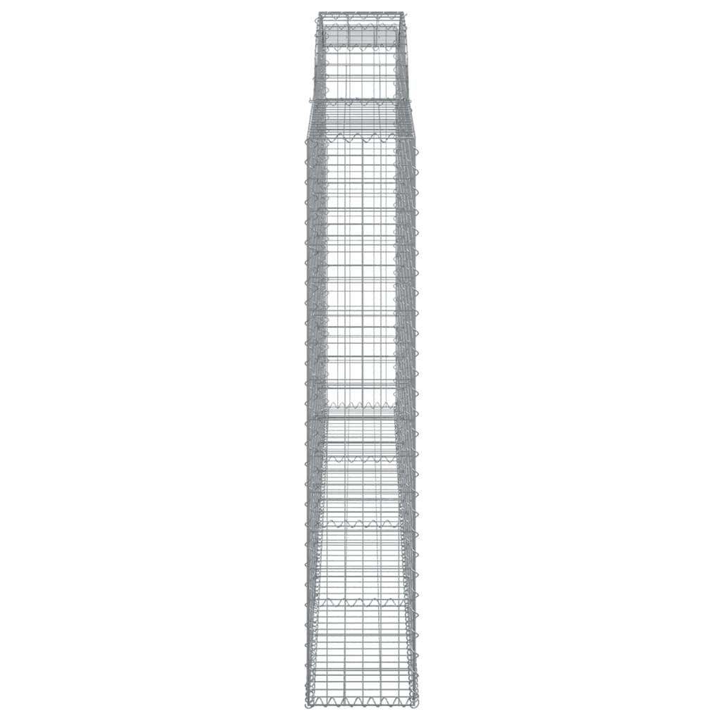 4 db íves horganyzott vas gabion kosár 300x30x160/180 cm