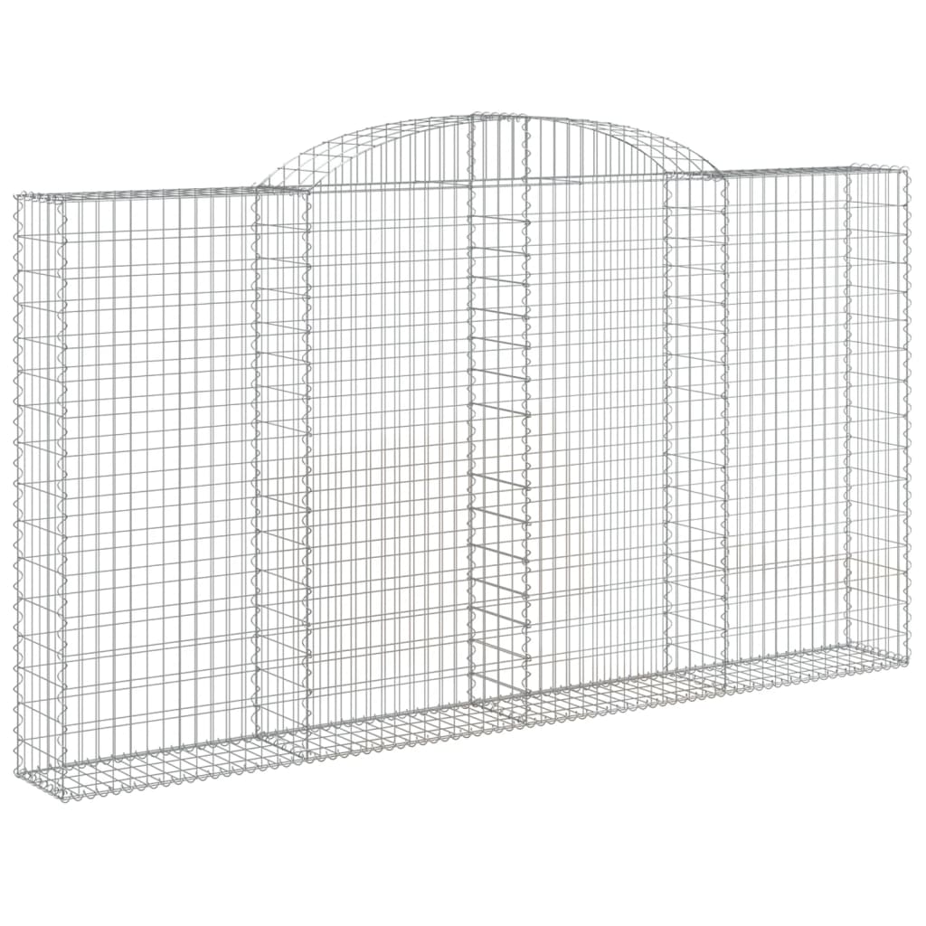 5 db íves horganyzott vas gabion kosár 300x30x160/180 cm