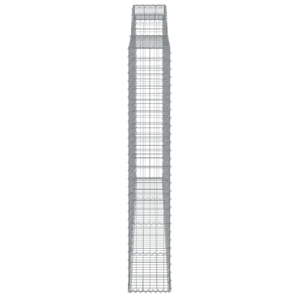 2 db íves horganyzott vas gabion kosár 300x30x180/200 cm