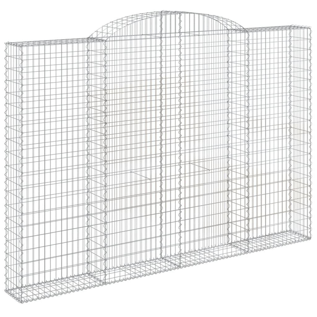 3 db íves horganyzott vas gabion kosár 300 x 30 x 200/220 cm